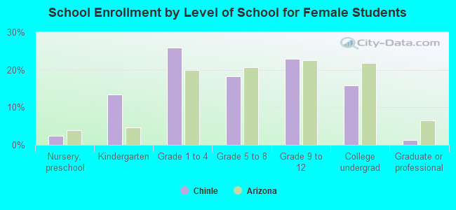 School Enrollment by Level of School for Female Students