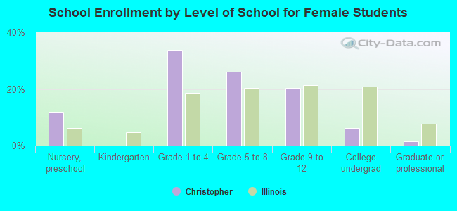 School Enrollment by Level of School for Female Students