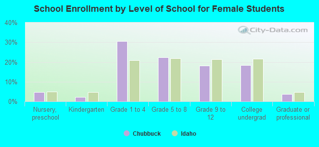 School Enrollment by Level of School for Female Students