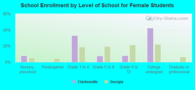 School Enrollment by Level of School for Female Students