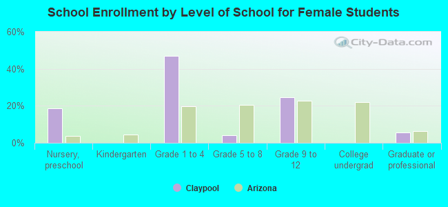 School Enrollment by Level of School for Female Students