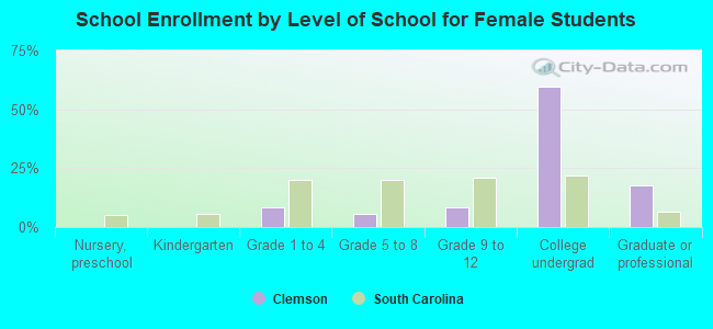 School Enrollment by Level of School for Female Students