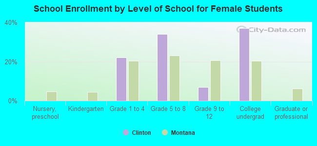 School Enrollment by Level of School for Female Students