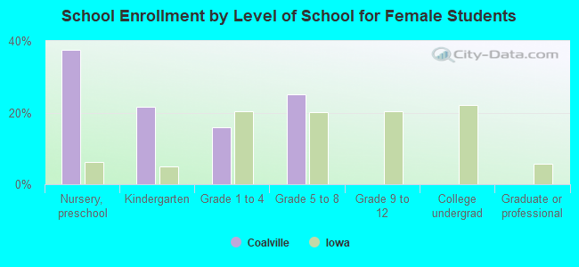 School Enrollment by Level of School for Female Students