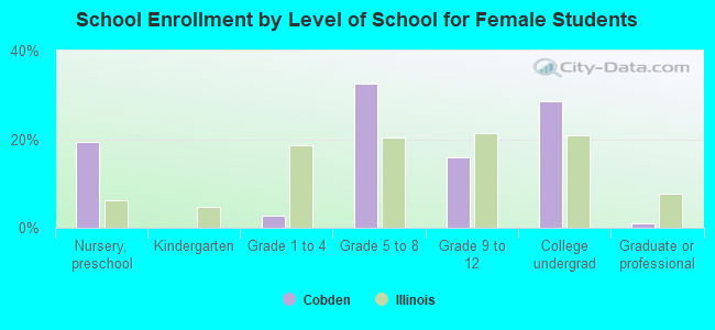 School Enrollment by Level of School for Female Students