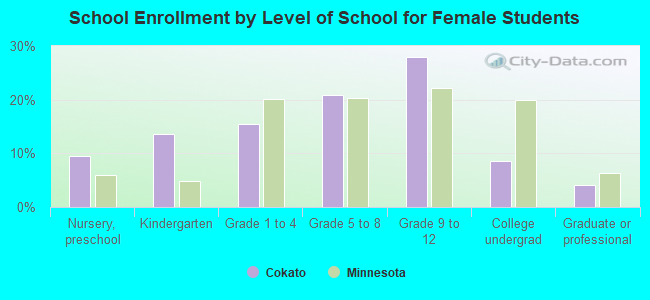 School Enrollment by Level of School for Female Students