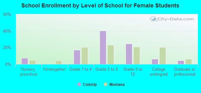 School Enrollment by Level of School for Female Students