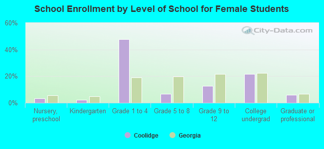 School Enrollment by Level of School for Female Students