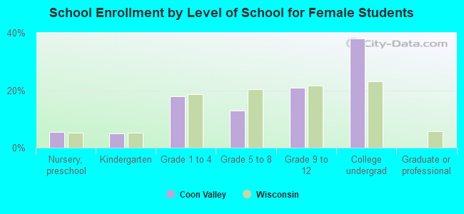 School Enrollment by Level of School for Female Students