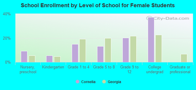 School Enrollment by Level of School for Female Students