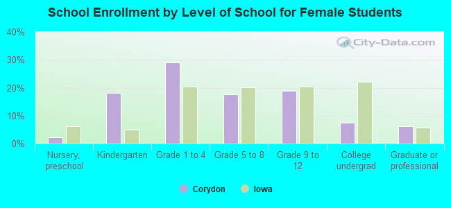 School Enrollment by Level of School for Female Students