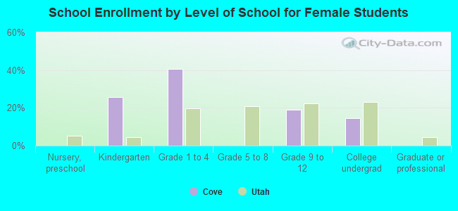 School Enrollment by Level of School for Female Students