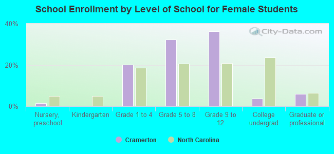 School Enrollment by Level of School for Female Students