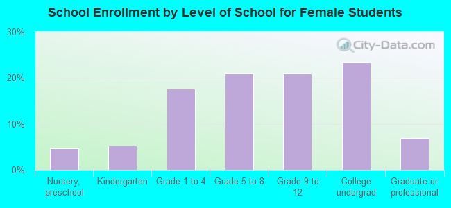 School Enrollment by Level of School for Female Students