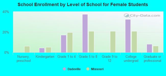 School Enrollment by Level of School for Female Students