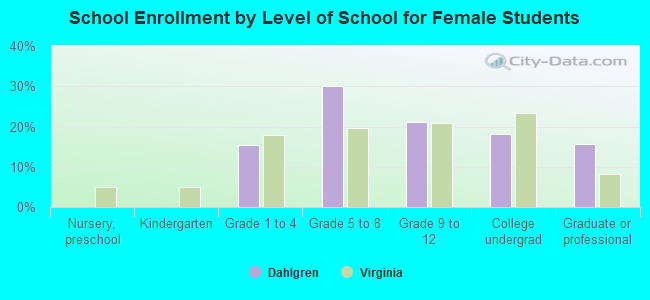 School Enrollment by Level of School for Female Students