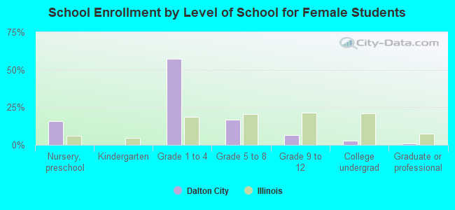 School Enrollment by Level of School for Female Students