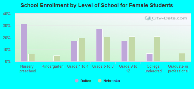 School Enrollment by Level of School for Female Students