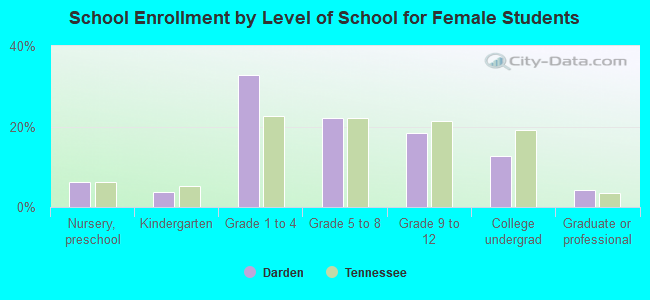 School Enrollment by Level of School for Female Students