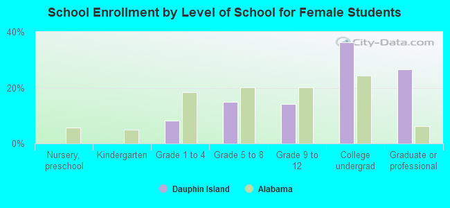 School Enrollment by Level of School for Female Students