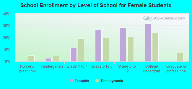 School Enrollment by Level of School for Female Students