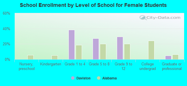 School Enrollment by Level of School for Female Students