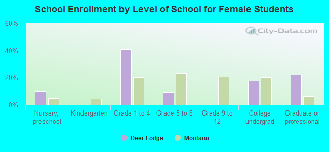 School Enrollment by Level of School for Female Students