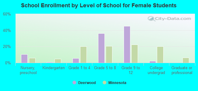 School Enrollment by Level of School for Female Students