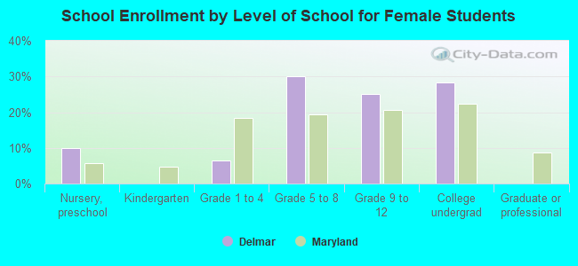 School Enrollment by Level of School for Female Students