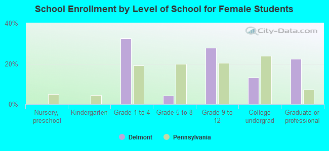 School Enrollment by Level of School for Female Students