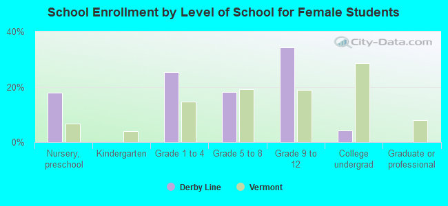 School Enrollment by Level of School for Female Students