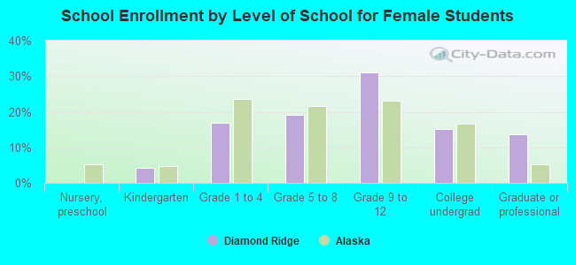 School Enrollment by Level of School for Female Students