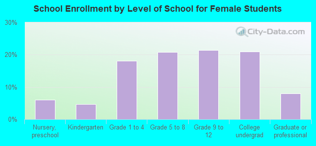 School Enrollment by Level of School for Female Students