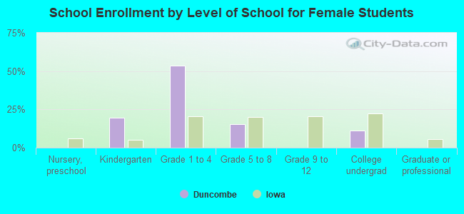 School Enrollment by Level of School for Female Students