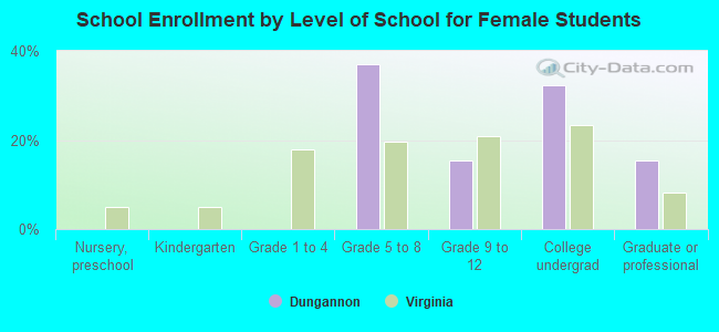 School Enrollment by Level of School for Female Students