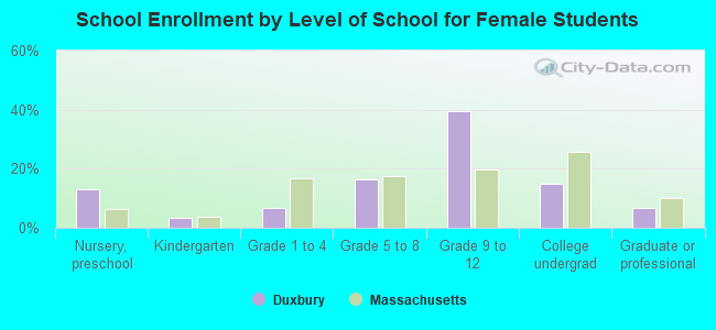 School Enrollment by Level of School for Female Students