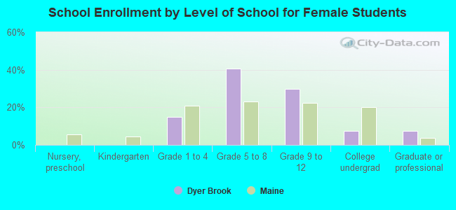 School Enrollment by Level of School for Female Students