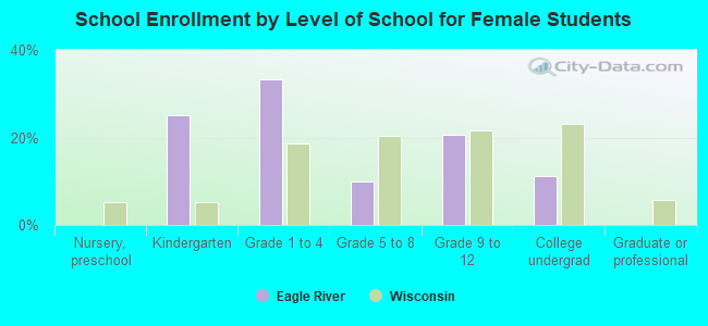 School Enrollment by Level of School for Female Students