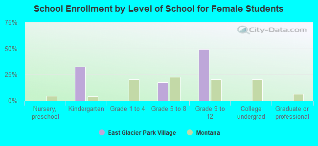 School Enrollment by Level of School for Female Students