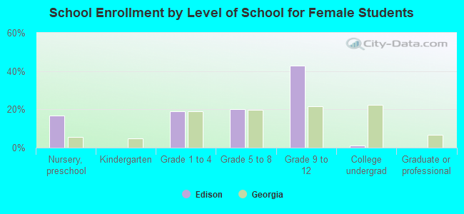 School Enrollment by Level of School for Female Students