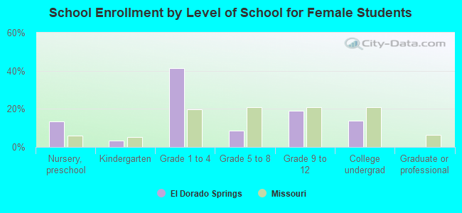 School Enrollment by Level of School for Female Students