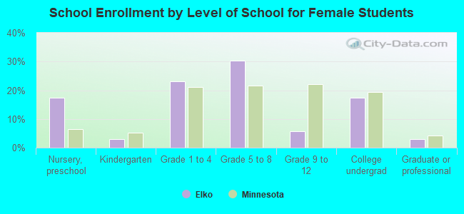 School Enrollment by Level of School for Female Students