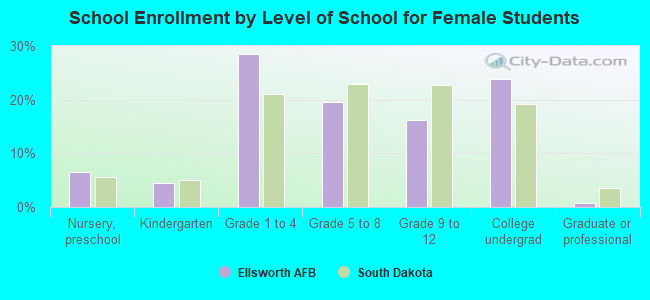 School Enrollment by Level of School for Female Students