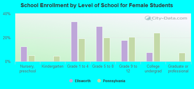 School Enrollment by Level of School for Female Students