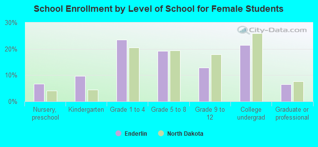 School Enrollment by Level of School for Female Students