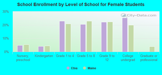 School Enrollment by Level of School for Female Students