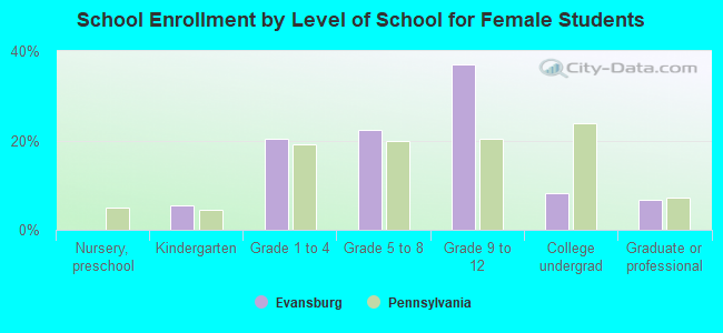 School Enrollment by Level of School for Female Students