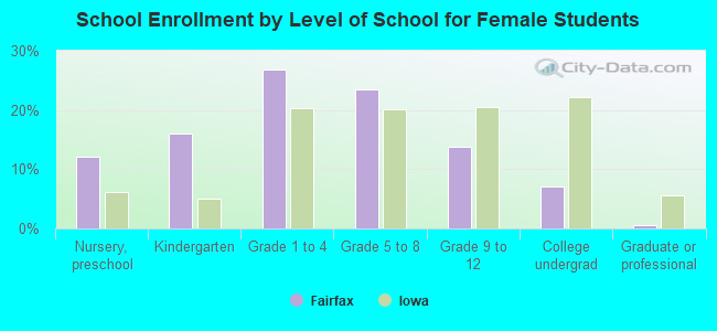 School Enrollment by Level of School for Female Students