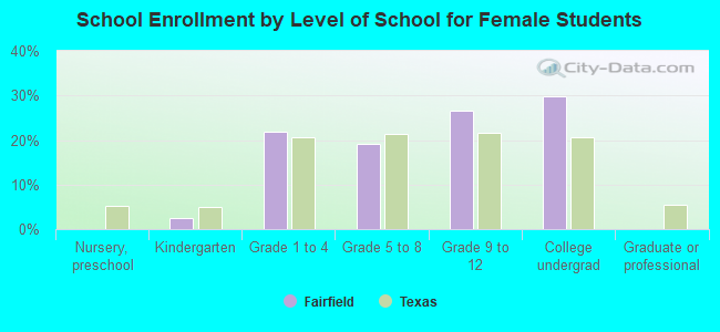 School Enrollment by Level of School for Female Students