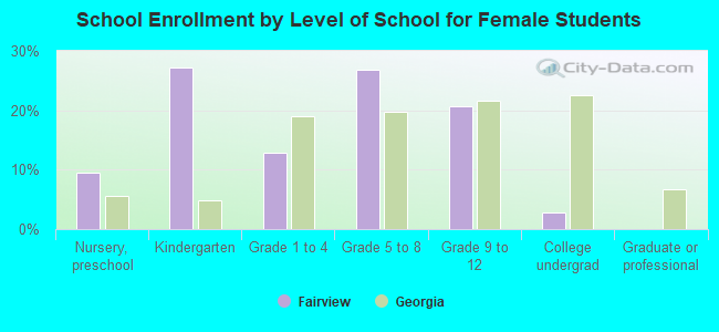 School Enrollment by Level of School for Female Students